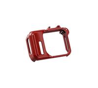 PC Protective Expandable Frame For Insta360 GO Ultra One-Touch Quick-Release Snap-fit Rabbit Cage with Cold Shoe Interface Anti-drop Bump-proof Impact-resistant Camera Case Accessories (Red)