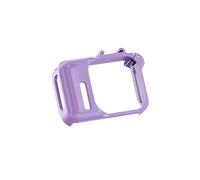 PC Protective Expandable Frame For Insta360 GO Ultra One-Touch Quick-Release Snap-fit Rabbit Cage with Cold Shoe Interface Anti-drop Bump-proof Impact-resistant Camera Case Accessories (Purple)