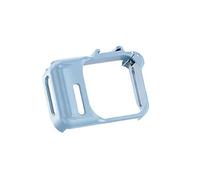 PC Protective Expandable Frame For Insta360 GO Ultra One-Touch Quick-Release Snap-fit Rabbit Cage with Cold Shoe Interface Anti-drop Bump-proof Impact-resistant Camera Case Accessories (Blue)