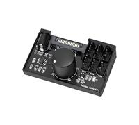 PC PWM Fan Hub - 4 Pin Fan Splitter Controller Cooling Accessory | Multi-Fan Management Hub for , Desktop, Workstation, Server, Laptop, Overclocking Configuration