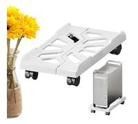 PC standfor Carpet - 43x20cm Adjustable Rolling Computer Stand, ABS Ventilated CPU Holder Mobile standWith Wheels Heat Dissipation Shelf | Desktop Computer standfor Home Office Floor Use