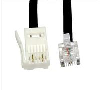 PC Supplies Limited PCSL Brand - RJ11 / RJ12 to BT Plug - 1m Black - Replacement Cable for Siemens, including GIGASET Dect Phones