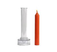 PC Taper Candle Mold - Clear Candle Molds, Taper Beeswax Candles Making Mould | Pillar Candles Mold with Widened Base |, Prayer & Church Crafting