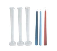 PC Taper Candle Molds | 3D Tapered Candle Handmade Candle Making Moulds | Long Candle Mould | Classic Tall Taper Mold | Crafting Supplies for Wedding Dinner Candles Making