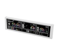 PC Temperature Display Panel 8.8 Inch Professional High Resolution CPU GPU Data Sensor Panel for 10, 11 for Workstations or Gaming Setups (White)