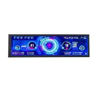 Pc Temperature Display Portable for Monitor Box, Hardware Long Strip Screen Health Hardware Attachment Case for Ips, Satellite Equipment