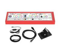 PC Temperature Display, Support Dynamic Theme, Touchscreen, Computer Temp Display, PC Sensor Panel, 8.8 Inch Mini Secondary Screen (Red)