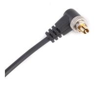 PC To 3.5mm Male Flashing Sync Cable Spring Coiled Connection Cord Wire Line For Camera Photography With Screw Lock