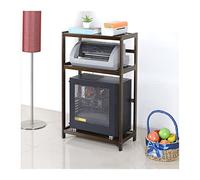 PC Tower Stand 3-Tier PC Tower Stand Bamboo Printer with Storage, Case Floor with Open Shelves, Stable Rack for Home Office PC Stand for Carpet(Bruin,59 * 26 * 81cm)