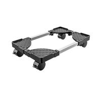 PC Tower Stand Mobile CPU Stand Cooling Base Chassis Bracket with Locking Caster Wheel Adjustable Shelf Tower Desktop PC Stand for Carpet