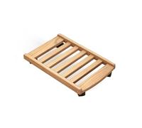 PC Tower Stand PC Stand Tower with Rolling Caster Wheels Simple Mobile CPU, Gaming Cart Holder for Home Office Under Desk PC Stand for Carpet(Original wood colour)