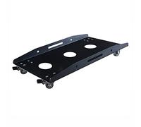 PC Tower Stand PC Tower Sand Under Desk, Metal CPU Stand Cart, Mobile Case with Locking Casters Wheels, Raise Fits Most Gaming PC Stand for Carpet(Black)