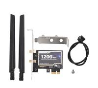 PC WiFi Adapter AC1200 PCIE Wireless Card for Desktop Computer Easy Installation Dual Band Gigabit Ethernet Network Card No Driver CD Needed