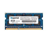 PC3-12800 DDR3 1600Mhz 8GB 2Rx8 1.35V CL11 Non-ECC Notebook RAM Memory Module for Mac Intel and AMD