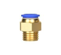 PC4-10mm-M8/M10/M12 Brass Pneumatic Straight Quick Connector | 1/10/50Pcs PC4-10mm Tube Fittings, M8/M10/M12 Male Thread Quick Release