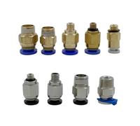PC4-M6/M5/01 PC6-01 Pneumatic Straight Connector Bore 4mm 3D Printer Par (PC6-01 Blue)