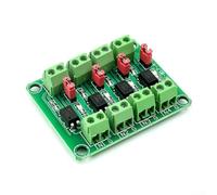 PC817 Voltage Isolation Module Set with 2 Units 3.6-30V Photoelectric Isolated Modules for Voltage Separation and Configurable Output Terminal (4 Channel)