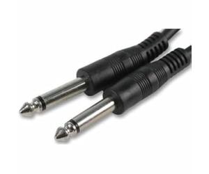 PCArena Guitar Amp Cable 6.35mm To 1/4" Mono Jack Plug Lead 20m