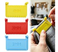 PCASVV 3PCS Clip On Sewing Ruler, Edge Stitch Lock & Sewing Gauge