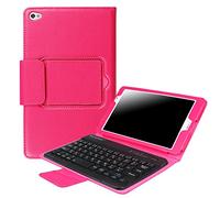 PCATEC HUAWEI MediaPad M2 8.0 inch Keyboard Cover -Detachable Hidden Wireless Bluetooth Keyboard Muti-angle Folio PU Leather Case Smart Cover For HUAWEI MediaPad M2 8.0 inch Tablet (MediaPad M2 8.0, Rose)