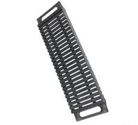 PCB Board Strip Bracket, Non-Anti-Static Plastic Storage Rack for Circuit Boards, 470mm x 138mm x 33mm, Black PP Material, Dual-Ear Design, Holds 25 PCBs per Side