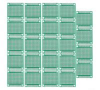PCB Boards 5x5 cm 24 pcs, Single Sided FR4 Glass Fiber Circuit Board for DIY Electronics Projects, Pre-Tinned Pads with 2.54 mm Pitch, Compatible with