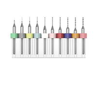 PCB Drill Bits Set Carbide Micro Drill Bits for Print Circuit Boardjewelry CNC Engraving, 0.5Mm To 1.4Mm 10Pcs
