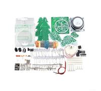 PCB Electronic Christmas Tree Model with Speaker(Kit) | Unique 3D rotating design, multi-color LED lights, festive ambiance, DIY assembly fun, holiday decor