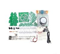 PCB Electronic Christmas Tree Model with Speaker(Kit with Line) | Unique 3D rotating design, multi-color LED lights, festive ambiance, DIY assembly fun, holiday decor