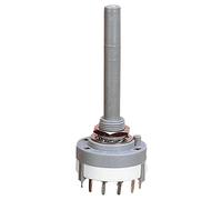 PCB Mount Rotary Switch, 15 Tags, 3 Pole, 4 Way