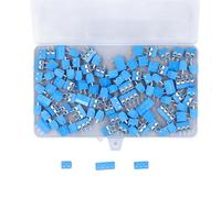 PCB Mount Screw Terminal Block Connector 100Pcs 5.08mm 2P 3P 4P, 300V 16A for 14-22AWG Cable - Durable Iron Material, Secure Electrical Connectivity, Easy Installation