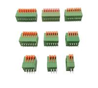 PCB Screw Terminal Block Connector, 10Pcs KF141V / KF141R 2.54mm Pitch 2 to 10 Pin PCB Terminal Block Connector Terminals Pin Header Straight/Right Angle(Kf141v,3Pin)