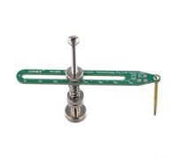 PCB Soldering Iron Holder with Adjustable Probes and Circuit Clips - Green/Black PCB Bracket for IC Fixturing, Electronics Assembly & DIY TES(A)