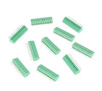 PCB Terminal Block Connector 10pcs/set 2 54mm Pitch Green PCB Universal Screw Terminal Block Connector Stable Pitch Low Frequency Universal Replacement for PCB WiringElectrical auxiliary materials