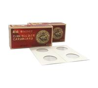 PCCB MINGT 100PCS 26.5MM White Cardboard Coin Holder Protector Display Storage Coin Flips Holder Card 2x2 for Coin Collection Supplies and Collecting