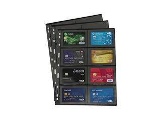 PCCB MINGT 10Pcs Standard 9-Hole Black Double-Sided Album Inner Sheets Stamp Banknote Collection Album Inserts Pages For Coin Collecting And Supplies (8 Pockets)