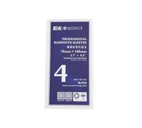 PCCB MINGT 50Pcs Size 4 Professional Banknote Protective Plastic Sleeves Paper Money OPP Protector Sleeve Bags For Coin Collecting Suplies