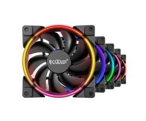 PCCOOLER Corona 5-in-1 FGRB Kit, 120mm 4Pin PWM Fan-Addressable RGB