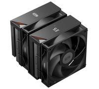 PCCOOLER CPS RT620 Digital BK CPU Cooler TDP 265W with Real-Time Digital Display, 6 Heat Pipes, Two 120mm FDB Fans, CPU Air Cooling for AMD AM4/AM5, Intel LGA 115X/1200/1700/1851