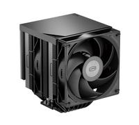 PCCOOLER RT720 TC BK CPU Dual-Tower Air Cooler, 7×6mm Heatpipes, 120mm Hydraulic PWM Fan, Anti-Deformation Bracket, Wavy Fin Stack, Copper Reflow Base, for Intel LGA1851/1700 & AMD AM5
