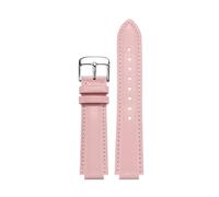 PCCWBCPJC 16MM Leather Watchband Compatible With Casio DW5600/GW-B5600/G-5600/GW-M5610 Replace Wristbands Convex Watch Strap(Pink D silver,18mm)