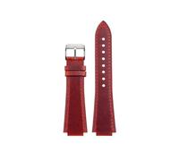 PCCWBCPJC 16mm Vintage Watchband Compatible With Casio DW5600 DW-5600 GW-M5610 GW-B5600 Retro Leather Watch Band Modification Bracelet Accessories(Red-silver)