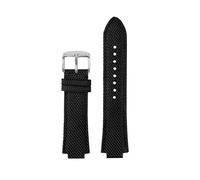 PCCWBCPJC 1853 Compatible With Tissot Men's Watch Super Player PRX Series T137.410/T137.407 Modified Nylon Leather Strap 26 * 12mm Raised Bracelet(Black silver pin)