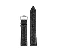 PCCWBCPJC 18mm 20mm Alligator Leather Strap Compatible With Cartier Solo Must De London Ronde, Black Luxury Replacement Watch Band(Black steel,15mm-Width)