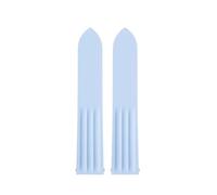 PCCWBCPJC 19mm FKM Watch Band Compatible With Cartier Roadster W6206018 Watch Quick Releae Fluoro Rubber Watch Strap(Sky Blue-No Buckle)