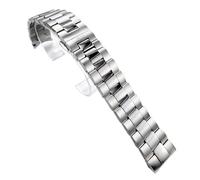 PCCWBCPJC 21mm Silver Stainless Steel Watch Strap Compatible With Tissot 1853 T127 Series 40mm Watch Models T127.410 T127.407 T127410A T127407A