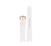PCCWBCPJC Compatible With Cartier White Balloon W4BL0003 WJBL0006 Women's Concave Cowhide Strap Silk Watchband Notch Wristband 16mm Blue Black Red(B white-rose gold,16x5mm-width)