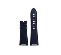 PCCWBCPJC Convex End Leather Watchband Compatible With Tissot 1853 PRX Series Strap Belt T137.407 .410 Men's Bracelet Wrist 26x12mm(B-blue no clasp)