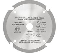 PCD Blade for Cement Fibre Board 160mm, 1 in pack.