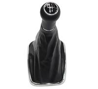 Pcdsech Gear Shift Knob Shifter for VW for Golf R32 for Bora MK4 for Jetta 12MM 5 Speed Car PU Leather Gear Stick Shift Knob Gearbox Shift Knob Boot